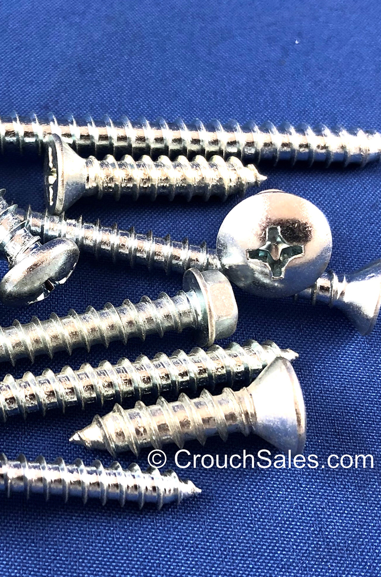 zinc plated sheet metal screws